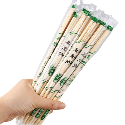 OPP embalagem de bambu redondo bastão descartável fabricante logotipo personalizado e embalagem funcional para uso doméstico / restaurante / hotel