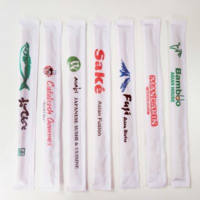 Caixinhas de papel de manga completa embaladas individualmente Caixinhas de bambu redondas