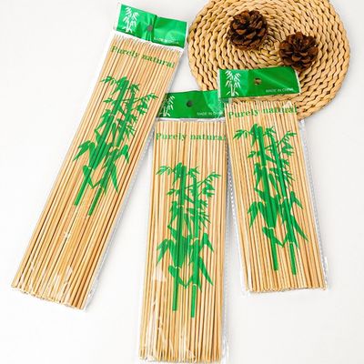 Fácil de limpar Espigas de bambu descartáveis Cor natural com embalagem personalizável