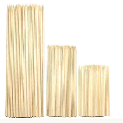 Espinhas de bambu longas e leves Espinhas portáteis de bambu barbecue Espinhas personalizáveis