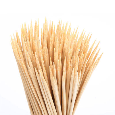 Barbeque redondo Bamboo Stick 4.0 Largura Bbq Bamboo Skewers Biodegradável