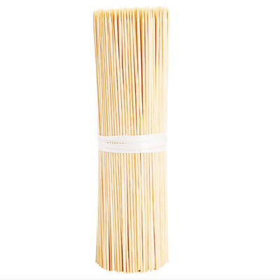 Espigas de bambu de cor natural Bastos de assar de bambu para acampar e cozinhar ao ar livre