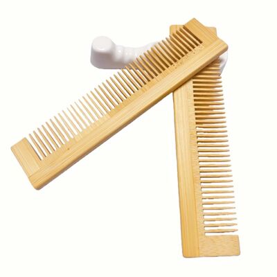 Eco-friendly Bulk Small Combs Home Hotel Salon Bamboo Hair Comb Custom Bamboo Comb Laser Logo Travel Hotel Natural Bamboo Hair with Antistatic Feature for Travel or Hotel Supplies
