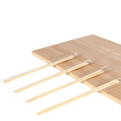 Bastões redondos descartáveis de bambu natural com embalagem OPP