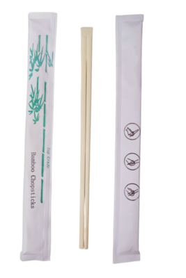 Bastões de bambu com impressão de logotipo individual de manga de papel inteiro / embrulho Sushi Tensoge Bastões chineses de bambu descartáveis Bastões de bambu