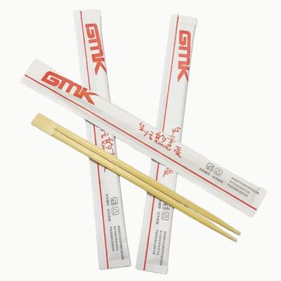 Hashi Chineses Descartáveis Talheres Descartáveis Gêmeos Hashi de Bambu Talheres Embalagem Semi-Papel para Restaurantes & Hotéis & Camping