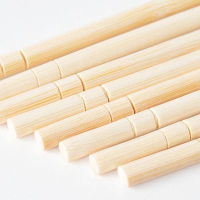 Hashis de bambu descartáveis redondos naturais de 5,0 mm 5,5 mm 6,0 mm Hashis descartáveis biodegradáveis para restaurante de sushi, acampamento, hashis chineses por atacado