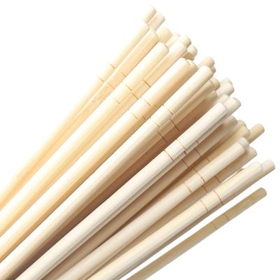Hashis de bambu descartáveis redondos naturais de 5,0 mm 5,5 mm 6,0 mm Hashis descartáveis biodegradáveis para restaurante de sushi, acampamento, hashis chineses por atacado